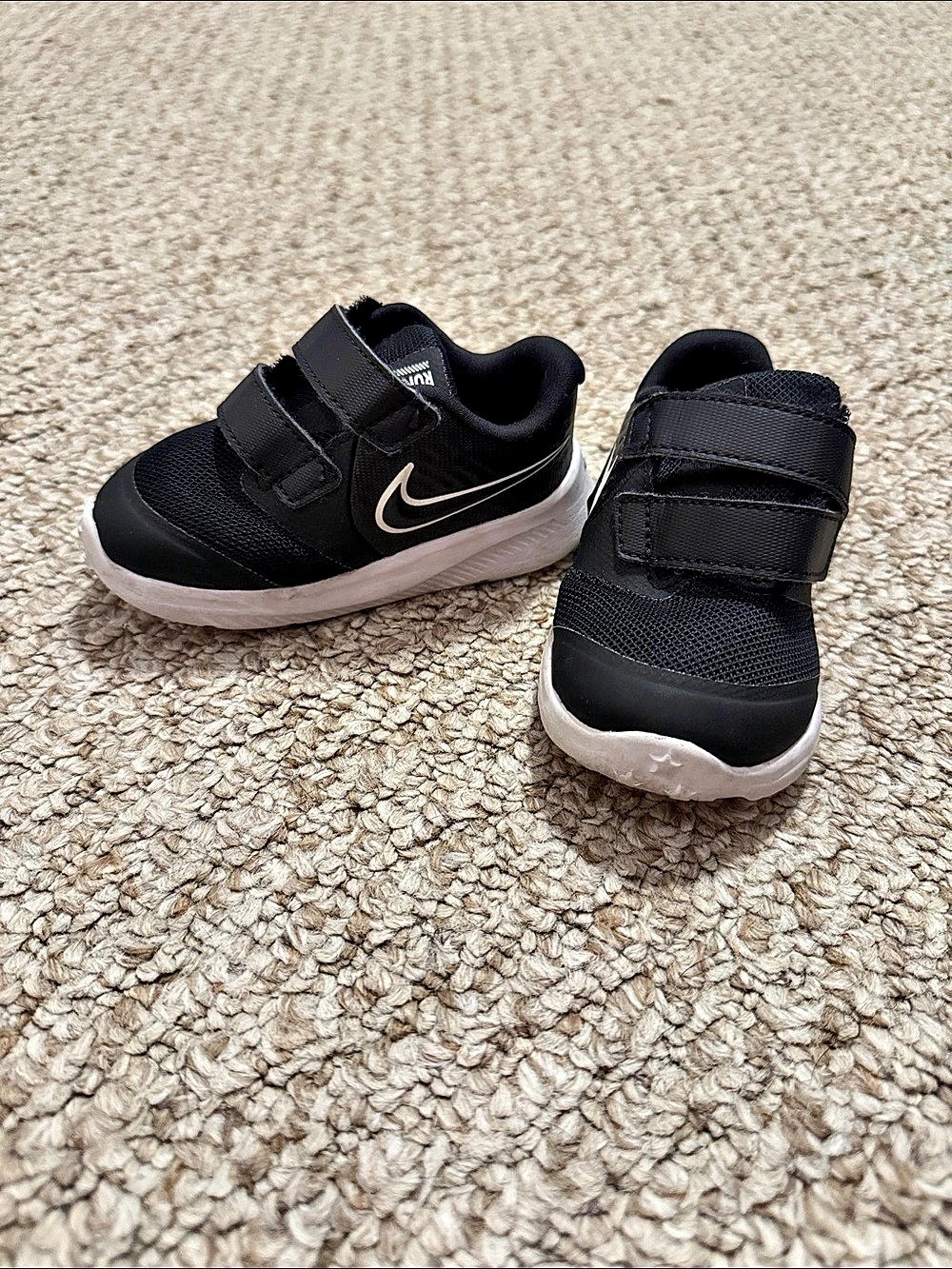 Nike Star Runner 2 TDV Kids Sneakers Black & White Size US 5C